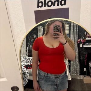 Fashion Nova Red Bodysuit